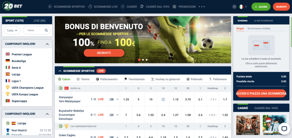 20Bet Scommesse